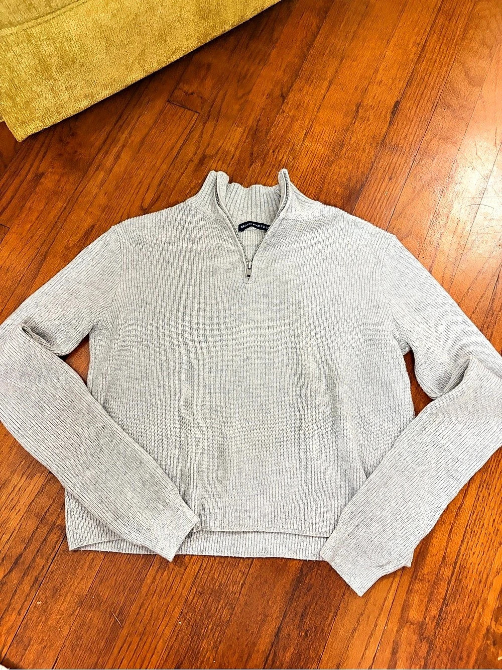 Brandy Melville Gray Half-Zip Turtleneck Sweater Like New